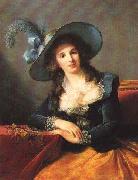 elisabeth vigee-lebrun Portrait of Antoinette-Elisabeth-Marie d'Aguesseau, comtesse de Segur painting